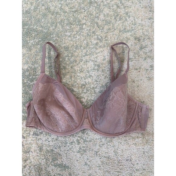 SOMA Size 40D Lightest Lift Perfect Coverage Lace Floral Pattern Underwired Bra - Picture 1 of 6